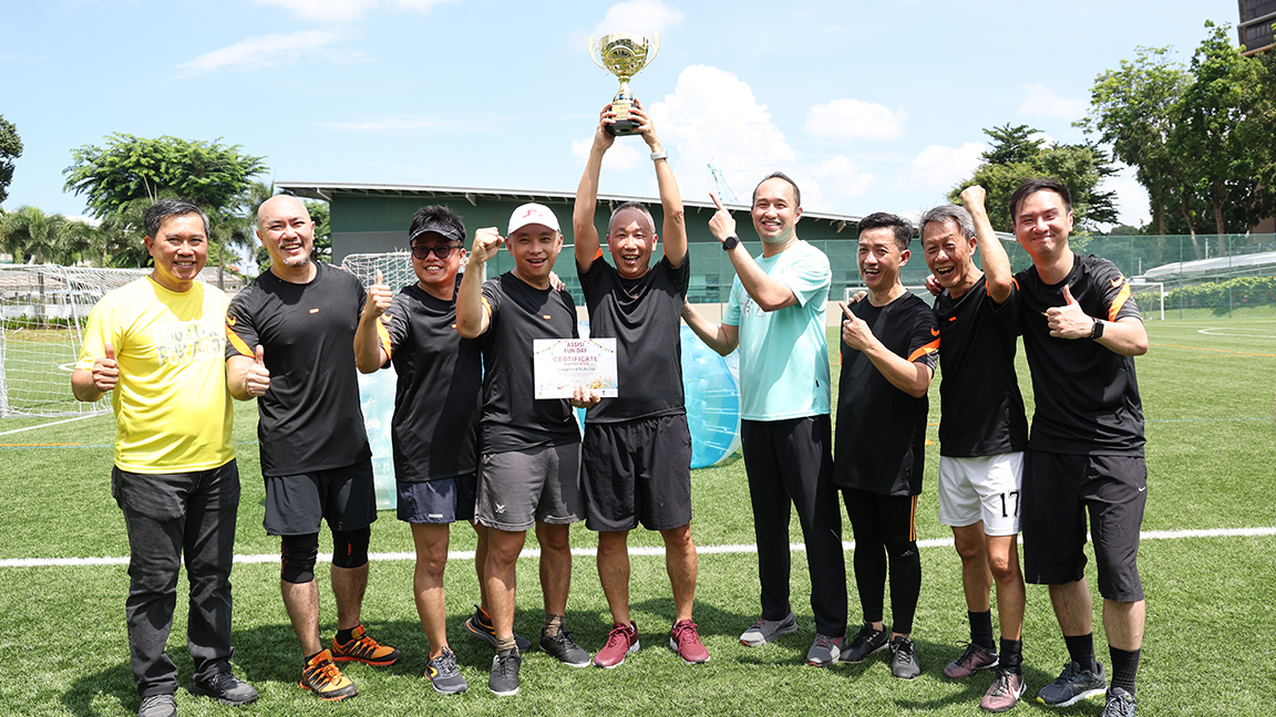 Nifty footwork trumps at this charity ball game