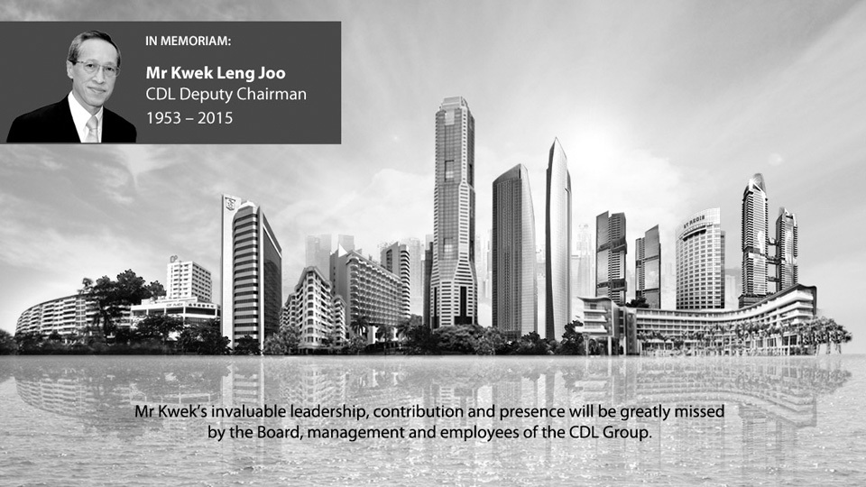 CDL mourns the passing of Deputy Chairman, Mr Kwek Leng Joo
