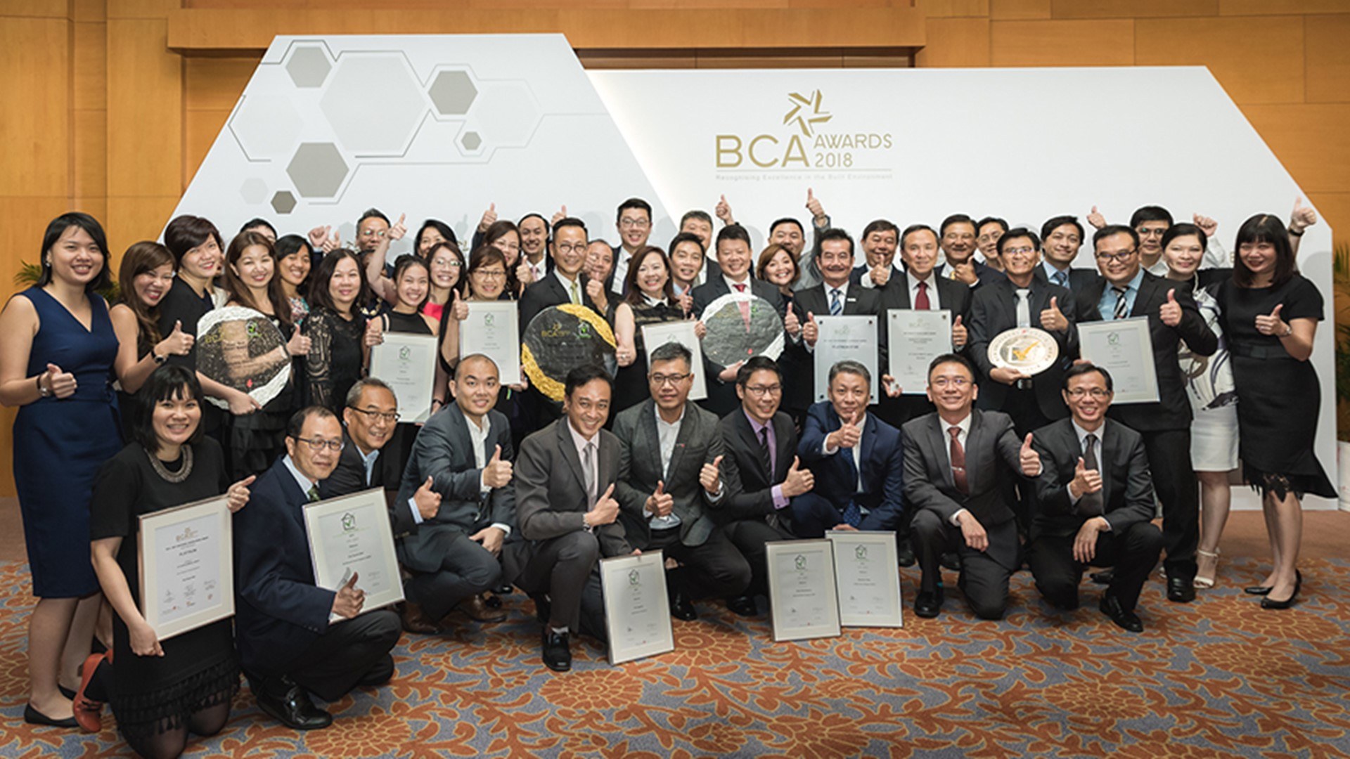 BCA Awards 2018 – CDL conferred pinnacle inaugural Built Environment Leadership Platinum Star Award