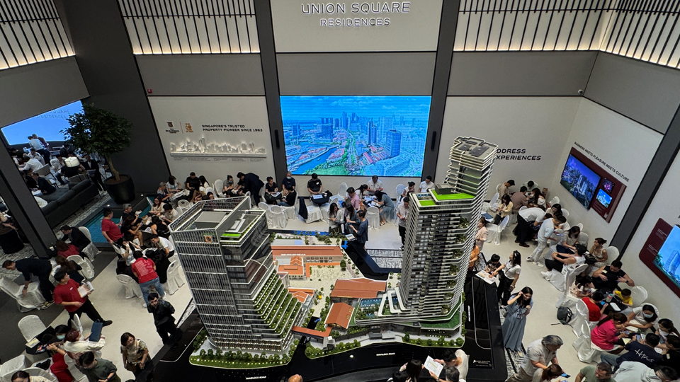 Good response for Union Square Residences, landmark District 1 new launch – 75 units including a Sky Suite sold on launch day